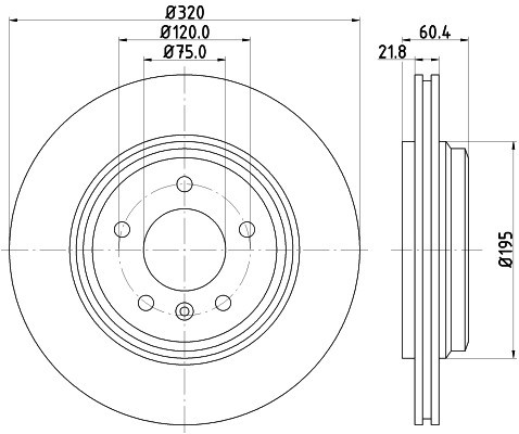 HELLA PAGID Tarcza hamulcowa PAGID 8DD355107-691