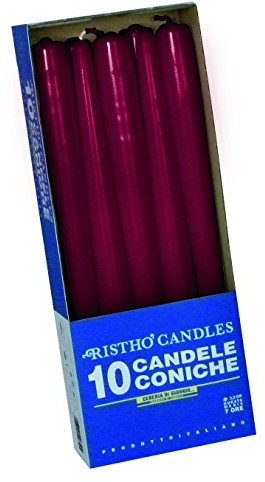 CERERIA DI GIORGIO S.p.A. cereria di Giorgio świec stołowych risth, rozmiar: 2,2 x 25 cm, 10 sztuk 56213_28