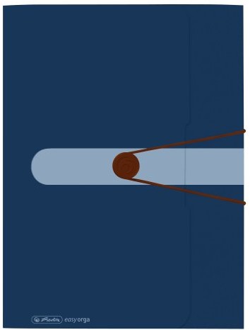 Herlitz 11282548 teczka na gumkę, z recyklingu folia polipropylenowa A4, opakowanie 3 szt, niebieski anioł, ciemnoniebieski 11282548-3