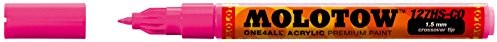 Molotow mołotow mo127431 one4all 127 HS-CO # 217 pióro do oznaczania, różowy fluorescencyjny, 6er opakowanie MO127431