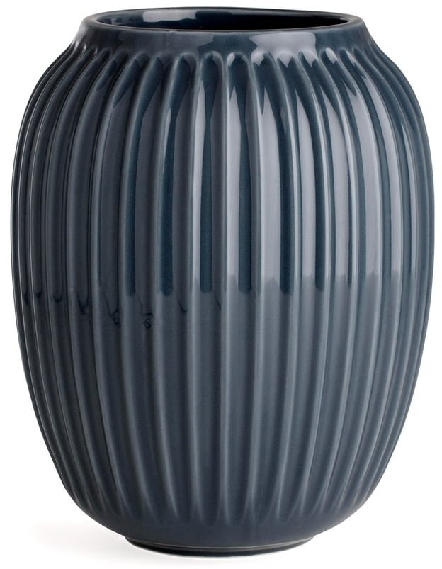 Kähler Kähler HAMMERSHJ Wazon do Kwiatów 20 cm Antracytowy 692366