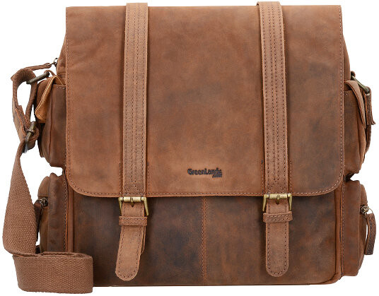 Greenland Greenland Montenegro Torba messenger skórzana 31 cm przegroda na laptopa natur GRL-2924-00