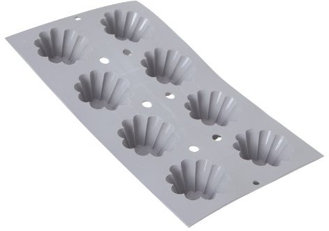 De Buyer 1845.01 elast omoule, silikonowe, szary, 21 x 17,5 x 5,1 cm 1845.01