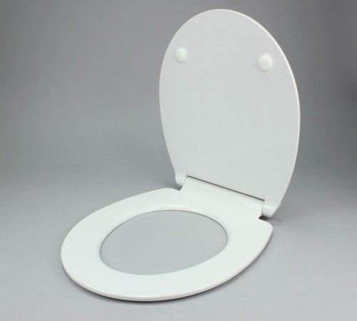 Nordaqua Deska sedesowa Slim antybakteryjna, Wolnoopadająca, Biała, 443 x 370 x 28 mm, duroplast