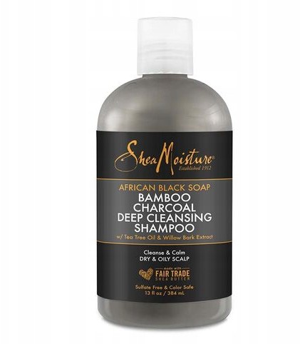 Black Shea Moisture Soap Bamboo Charcoal Shampoo