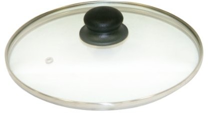 axentia Axentia 222224 szklana pokrywka, obramowanie ze stali nierdzewnej, średnica 28 cm 222224