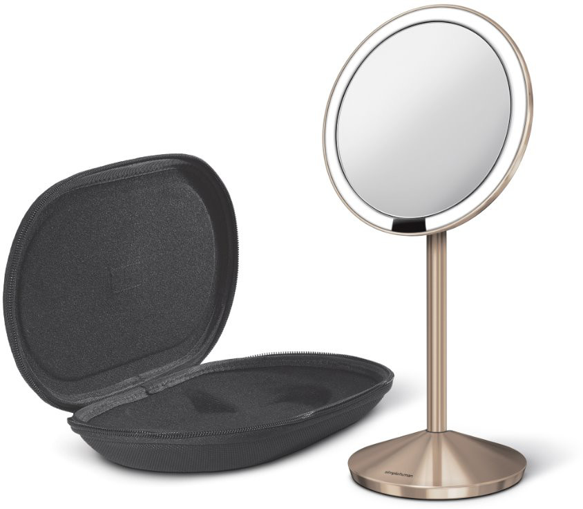 SimpleHuman sensoryczne lustro ścienne z oświetleniem Tru lux 10 krotne powiększenie