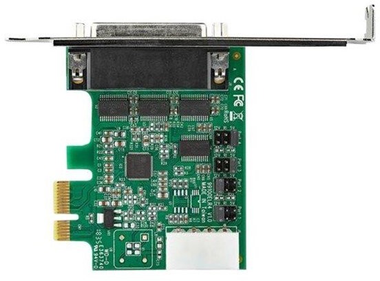 StarTech com com 4 Port PCI Express RS232 Serial Adapter Card - 16950 UART - 256-byte FIFO Cache - PCI E Serial Card - serial adapter PEX4S953