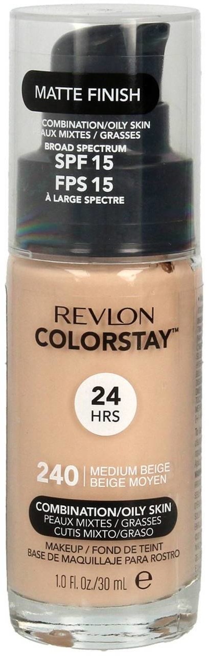 Revlon Colorstay 24H Podkład kryjąco-matujący nr 240 Medium Beige - cera mieszana i tłusta 30ml