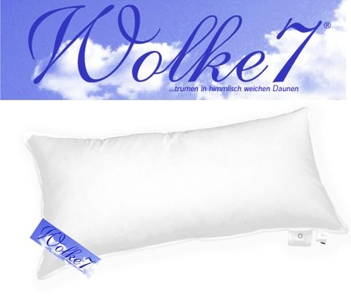 Hanskruchen Chmura 7  wysokiej jakości poduszka pod głowę  40 x 80 cm  85% pióra, z ochraniaczem,/15% puch  700 rozm.  niemiecki produkt wysokiej jakości  975.20.004 975.20.004