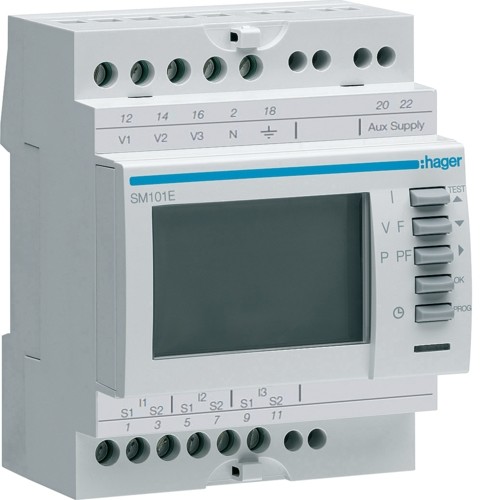 HAGER Miernik wielofunkcyjy SM101E SM101E