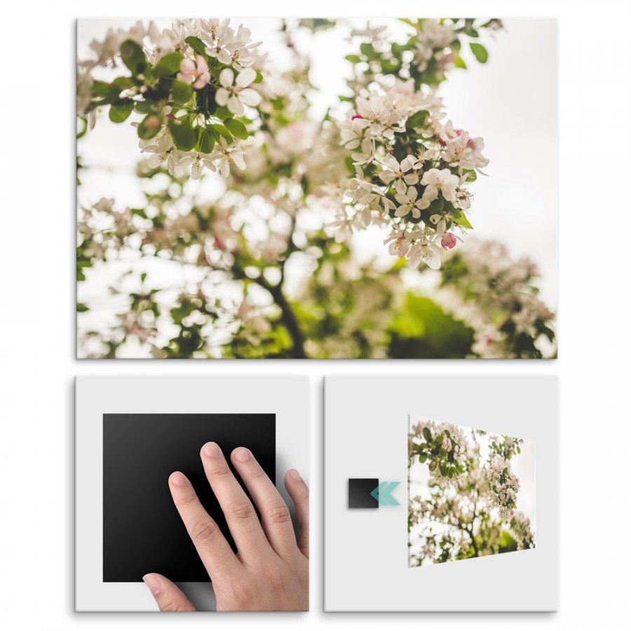 Pix4home Plakat metalowy kwiaty drzew L POS-L-01464