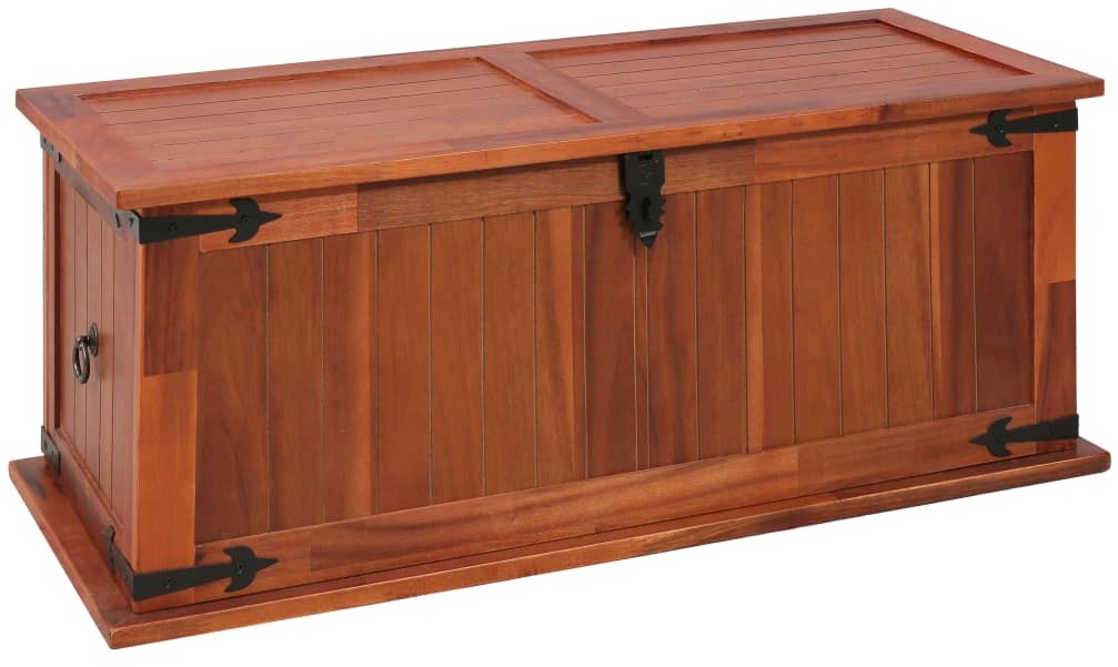 vidaXL Skrzynia, 90 x 45 x 40 cm, lite drewno akacjowe