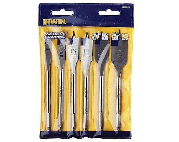 Irwin Wiertło Łopatkowe Kpl. 6szt. Blue Groove 4X
