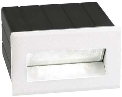 Lucide Wpust LAMPA ścienna KRYPTON 726403 schodowa OPRAWA prostokątna LED 1,5W zewnętrzna do zabudowy outdoor IP54 biała 726403