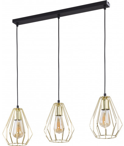 TK Lighting Lampa wisząca Brylant Gold 2789 nowoczesna oprawa w kolorze złotym