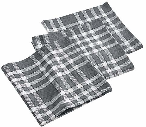 Douceur d'Intérieur Traditio serwetki na stół, bawełna, antracyt, 40 x 40 cm