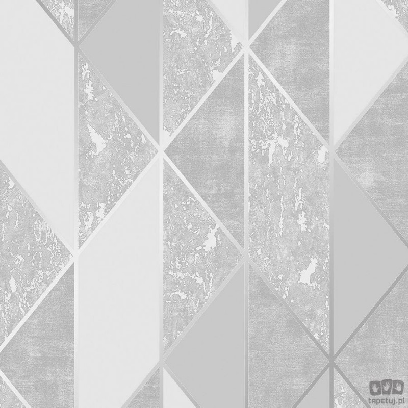 Superfresco Tapeta w odcieniach szarości z geometrycznym motywem 106406