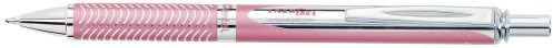 Pentel bl407-A grubość kreski EnerGel Liquid Gel Roller srebro wysokiej próby z mechanizmem druku, 0.35 MM, różowy BL407P-A