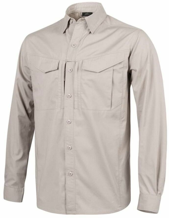 Helikon tex Koszula DEFENDER Mk2 long sleeve - PolyCotton Ripstop - Beż-Khaki - Medium (KO-DF2-PR-13-B04) HE.KO-DF2-PR-13-B04