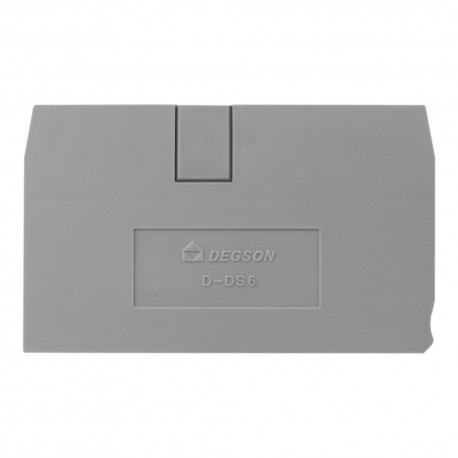 DEGSON Płytka końcowa do złączki szynowej 6mm2 DS6 DGN 4050 D-DS6-01P-11-00A(H)