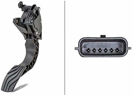 HELLA 6PV 009 978-811 Czujnik, pozycja pedału gazu - dla pojazdów z kierownicą z lewej/prawej strony - Automatyczna skrzynia biegów/Skrzynia biegów manualna 6PV 009 978-811