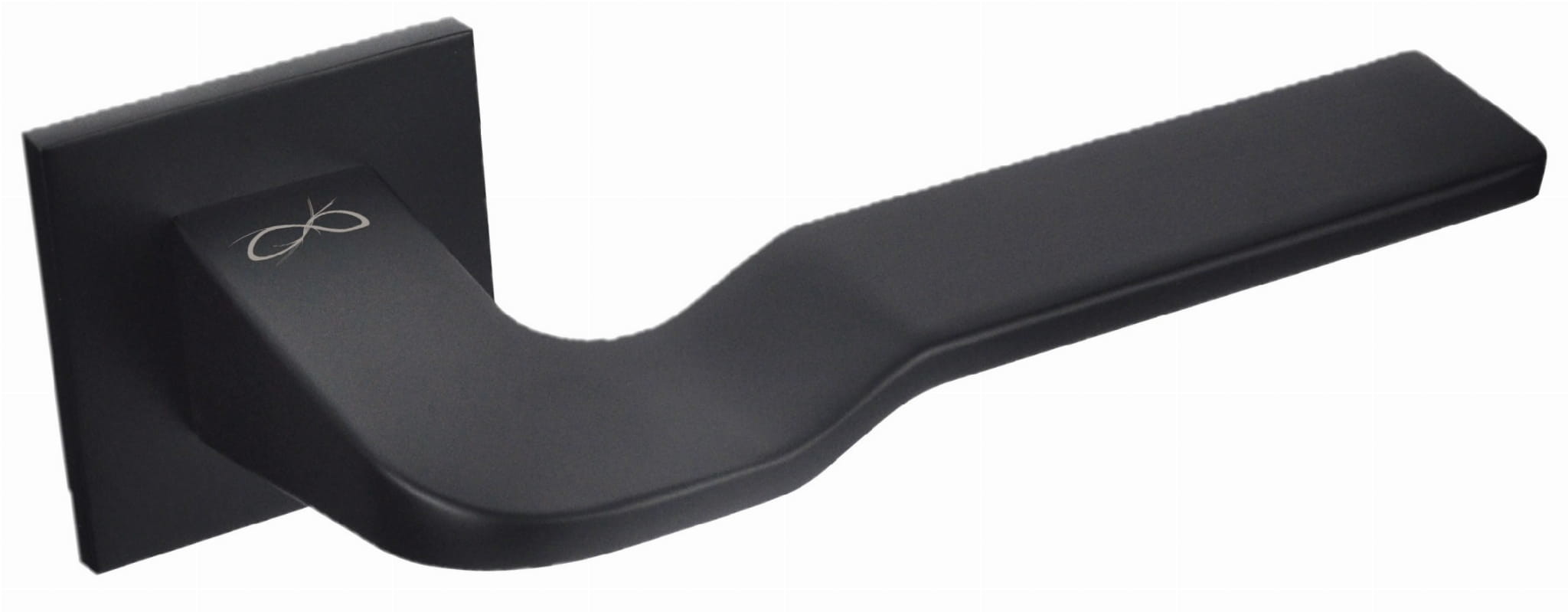 Infinity line KLAMKA BALI SLIM NA ROZECIE KWADRATOWEJ KOLOR CZARNY KBLA S B00