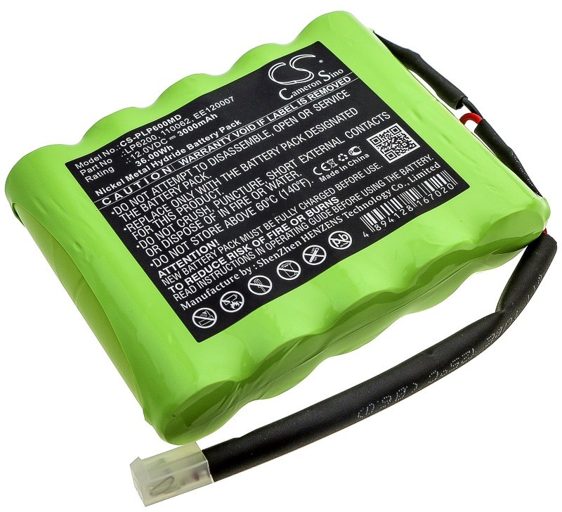 Cameron Sino Physio-Control Lifepak 6 110062 3000mAh 36.00Wh Ni-MH 12.0V Cameron Sino)