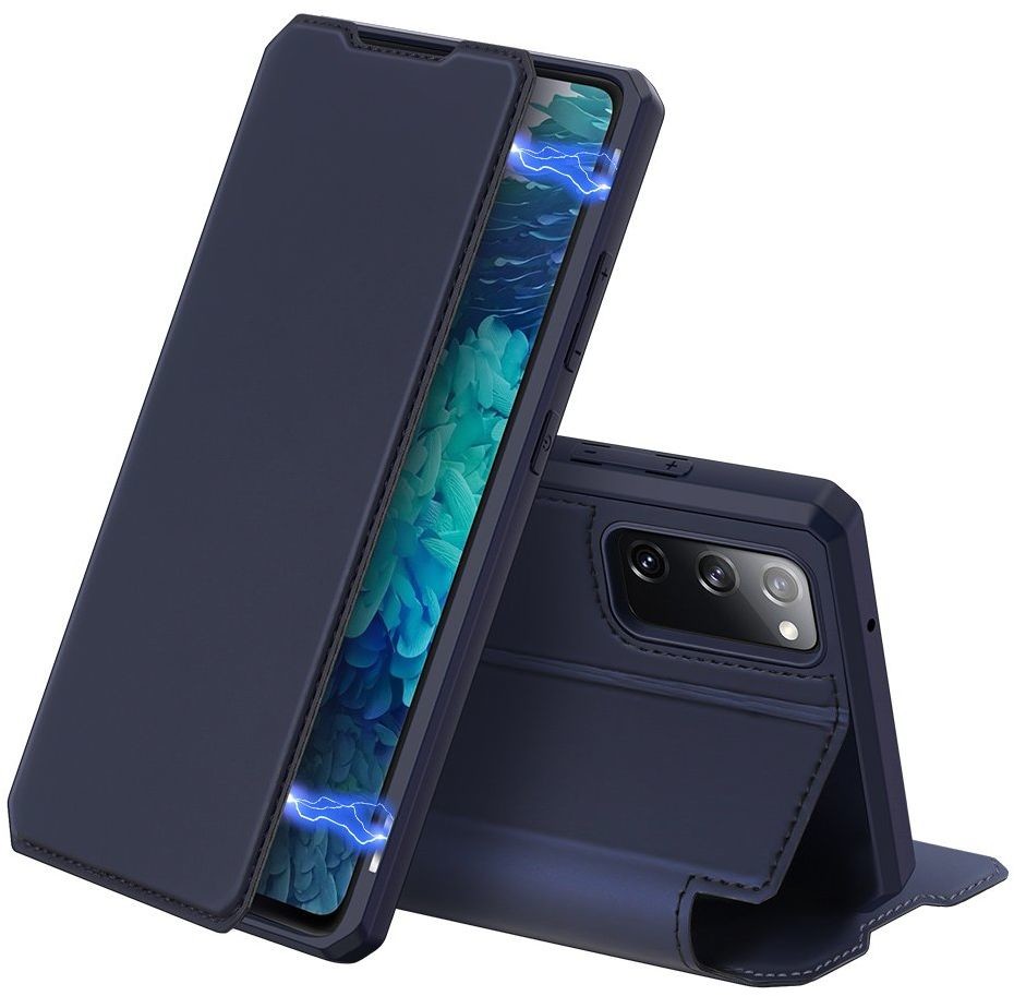 Dux Ducis Skin X kabura etui pokrowiec z klapką Samsung Galaxy S20 FE 5G niebieski