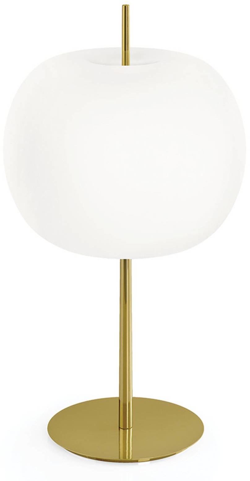 Kundalini Kundalini Kushi XL lampa stołowa mosiądz/biała