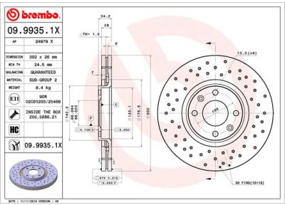 BREMBO 09.9935.1X 09.9935.1X