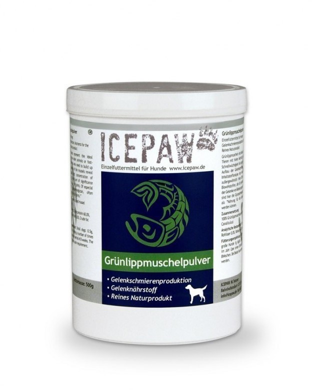 ICEPAW ICEPAW omułek zielonowargowy dla psów 500 g - wspomagający leczenie schorzeń i chorób stawów