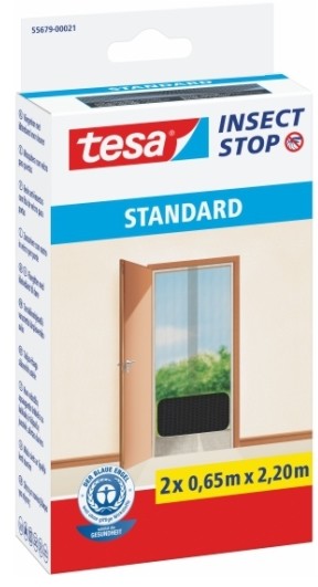 Tesa Moskitiera drzwiowa  1 2 x 2 2 m czarna