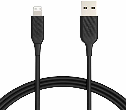 Amazon Basics Amazon Basics Kabel Lightning na USB A  ładowarka iPhone'a z certyfikatem MFi czarna, 183 cm CUBB02L-AC201-DF