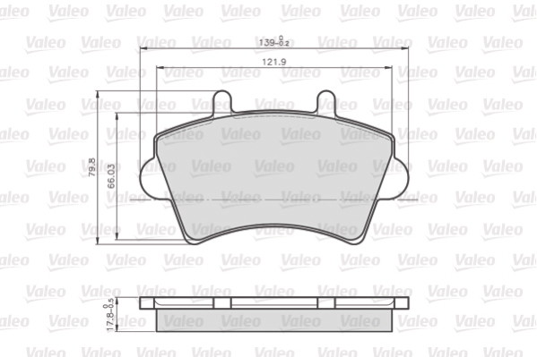 VALEO klocki hamulcowe lcv 872613 872613