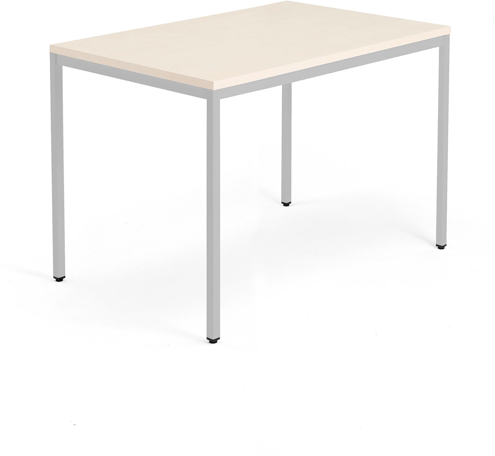 AJ Biurko Modulus rama 4 nogi 1200x800 mm srebrna rama brzoza 1611222