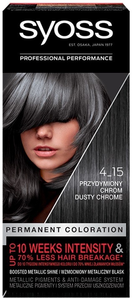 Schwarzkopf Syoss Farba do włosów Permanent Coloration nr 4_15 Przydymiony Chrom 1op. 111685
