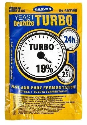 Browin Drożdże gorzelnicze TURBO GROM 24h Browin 25L 19% 403180