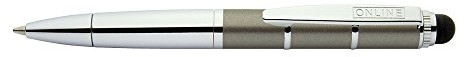 Online Schreibgeräte ONLINE 33660/3d  Piccolo Stylus długopis, metallic Grey 33660/3D