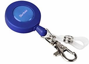 TARIFOLD Tarifold ES 200511 sznurek, wyciągany, podwójny hak i karabińczyk, 60 cm, niebieski, 10 sztuk 200511