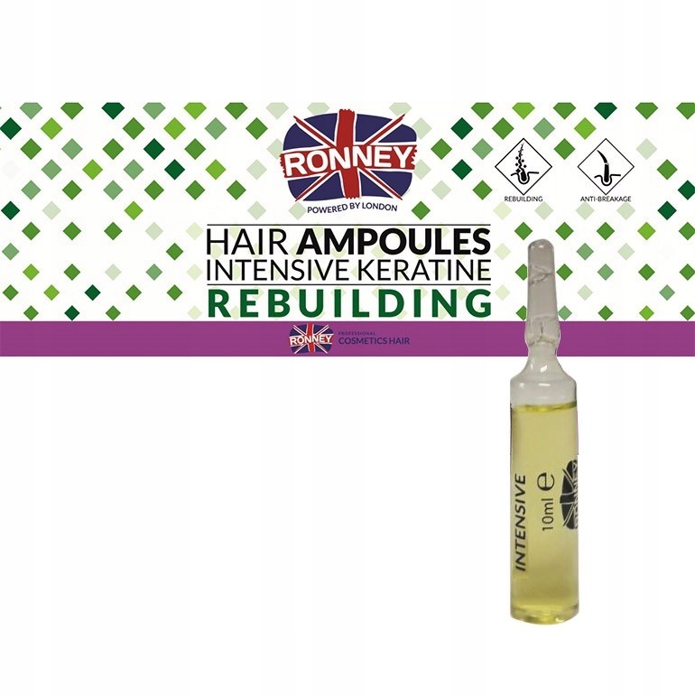 Intensive Keratine Ampułka Regeneracja 10ml Ronney