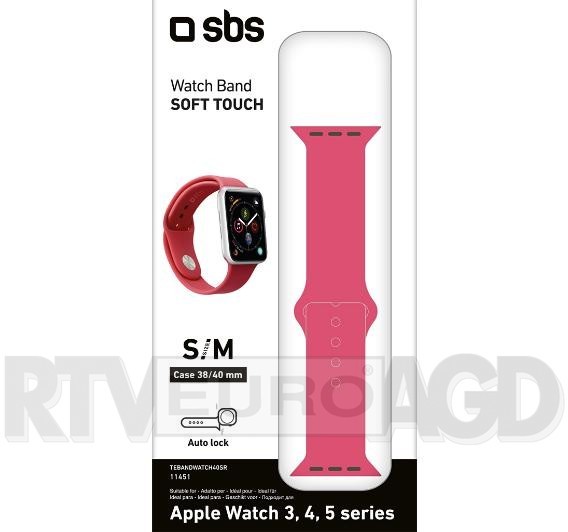 SBS SBS pasek do Apple Watch 40mm S czerwony TEBANDWATCH40SR