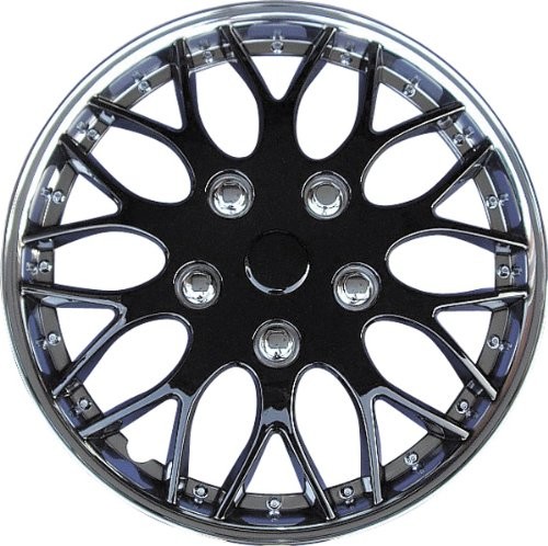 Autostyle Samochód Style kt970-C/IB kołpaki ozdobne przysłony Missouri chrom/ICE Czarny  4-częściowy zestaw, 38 cm (15) PP9705CB