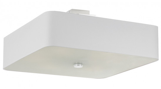Sollux Lighting Loftowa LAMPA sufitowa kwadratowa OPRAWA abażurowy plafon biały