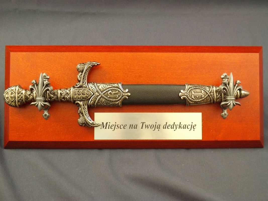 Denix SA REPLIKA SZTYLET RYSZARDA LWIE SERCE NA TABLO MODEL 4157NQ+TM+11G+TGD 4157NQ+TM+11G+TGD