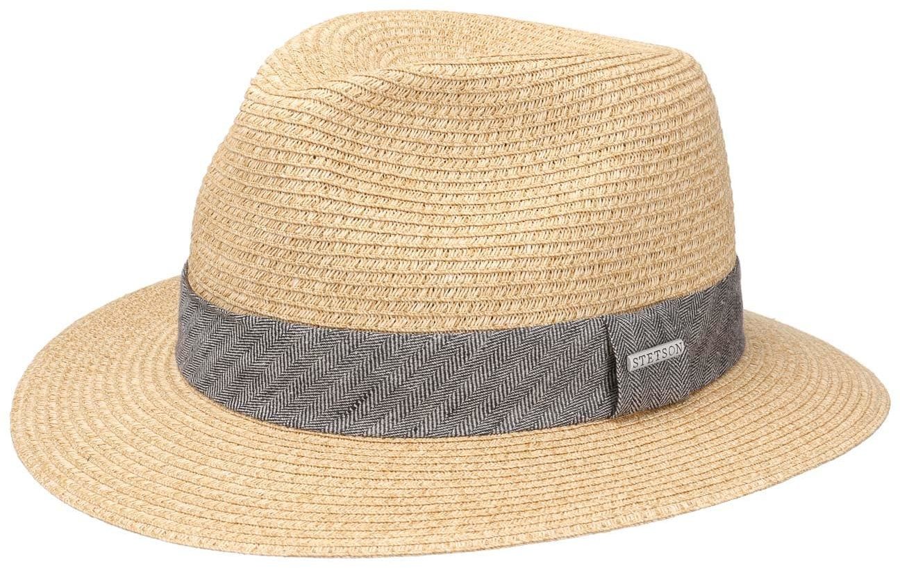 Kapelusz Słomkowy Nark Traveller Toyo by Stetson, beżowy nakrapiany, XXL (62-63 cm)