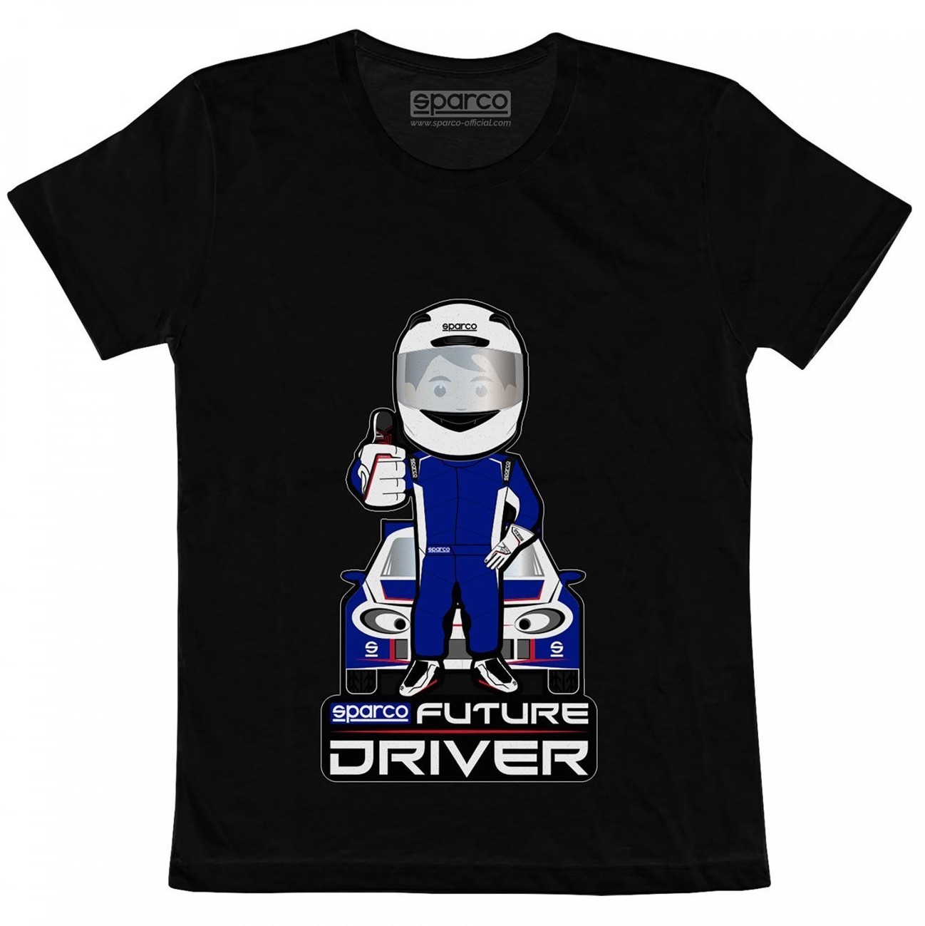 Sparco Koszulka T-shirt dziecięca Future Driver Sparco czarna 017013NR0304