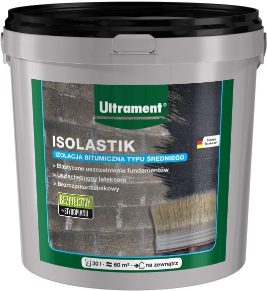 Ultrament Bitumiczna powłoka  Isolastik 30 l