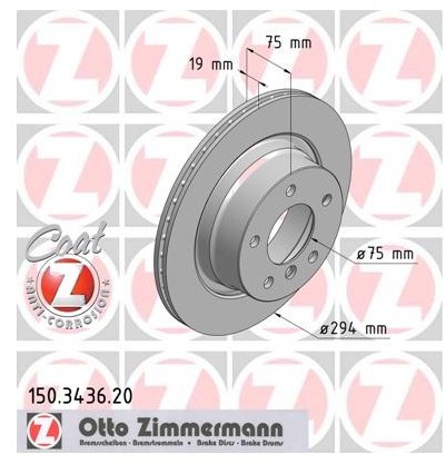 Zimmermann Tarcza hamulcowa 150.3436.20