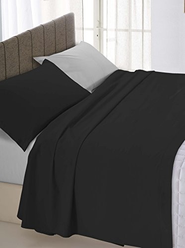 Italian Bed Linen Bielizna  łóżko podwójne łóżko 250 x 300 cm, czarny i szary, 250 x 300 cm CL-NC108_Nero/Grigio-2 Piaz 250x300